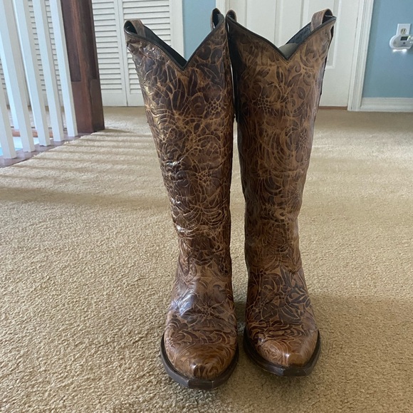 Lucchese Leather Cowboy Boots M5711 - Picture 2 of 12